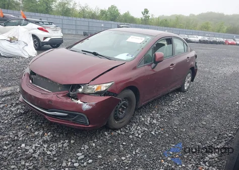 2013 Honda Civic Lx из США, поврежденный, VIN 2HGFB2F53DH528041